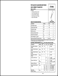 ZTX953 datasheet: PNP silicon planar medium power high current transistor ZTX953