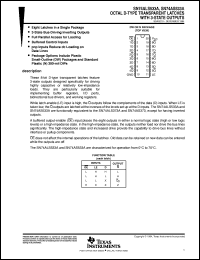 SN74ALS533ADWR datasheet:  OCTAL D-TYPE TRANSPARENT LATCHES WITH 3-STATE OUTPUTS SN74ALS533ADWR