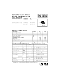 ZUMT807-25 datasheet: PNP silicon planar medium power transistor ZUMT807-25