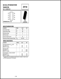 ZDT758 datasheet: Dual PNP medium power transistor ZDT758