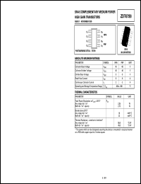 ZDT6790 datasheet: Complementary medium power high gain transistor ZDT6790