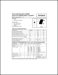 ZHCS500 datasheet: Silicon high current schottky barrier diode ZHCS500