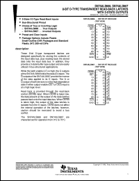 SN74ALS666NT datasheet:  OCTAL D-TYPE TRANSPARENT READ-BACK LATCHES WITH 3-STATE OUTPUTS SN74ALS666NT