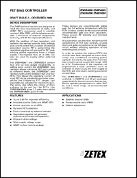 ZNBR4001Q16 datasheet: FET bias controller ZNBR4001Q16