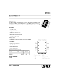 ZMC05TA datasheet: Current sensor ZMC05TA