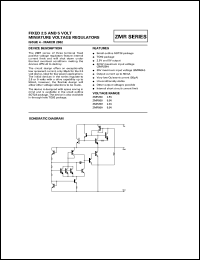 ZMR50HF datasheet: Fixed 5 V miniature voltage regulator ZMR50HF