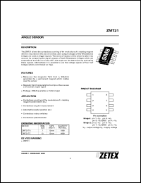 ZMT31TC datasheet: Angle sensor ZMT31TC