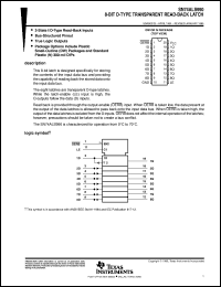 SN74ALS990DW datasheet:  OCTAL D-TYPE TRANSPARENT READ-BACK LATCHES SN74ALS990DW