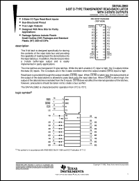 SN74ALS992DW datasheet:  9-BIT D-TYPE TRANSPARENT READ-BACK LATCHES WITH 3-STATE OUTPUTS SN74ALS992DW