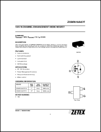 ZXMN10A07FTC datasheet: 100 V  N-channel enhancement mode mosfet ZXMN10A07FTC