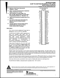 SN74ALVCH16260DL datasheet:  12-BIT TO 24-BIT MULTIPLEXED D-TYPE LATCH WITH 3-STATE OUTPUTS SN74ALVCH16260DL