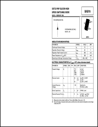 BAS16 datasheet: PNP high speed switching diode BAS16