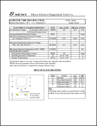 SB240 datasheet: 40 V, Schottky die SB240