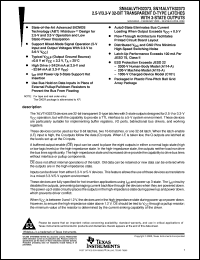 SN74ALVTH32373KR datasheet:  2.5-V/3.3-V 32-BIT TRANSPARENT D-TYPE LATCHES WITH 3-STATE OUTPUTS SN74ALVTH32373KR