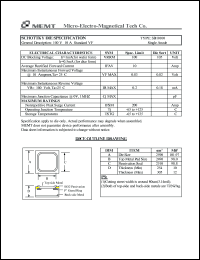 SB10100 datasheet: 100 V, Schottky die SB10100