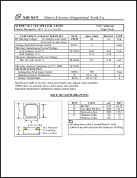 MBR1660 datasheet: 60 V, Schottky die MBR1660