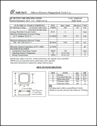 SMBR8100 datasheet: 100 V, Schottky die SMBR8100