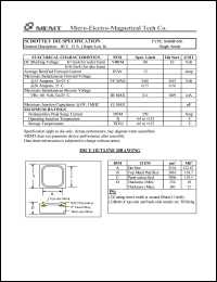 SMBR1660 datasheet: 60 V, Schottky die SMBR1660