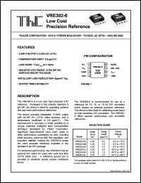 VRE302-6LS datasheet: Low cost precision reference VRE302-6LS