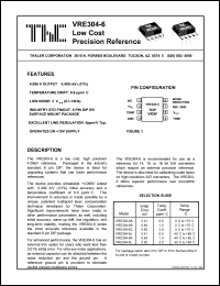 VRE304-6LS datasheet: Low cost precision reference VRE304-6LS