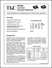 VRE304AD datasheet: Low cost precision reference VRE304AD