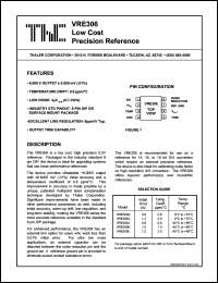 VRE306KD datasheet: Low cost precision reference VRE306KD