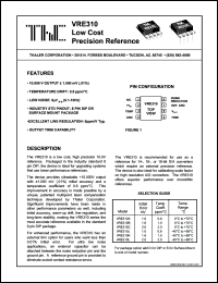 VRE310LS datasheet: Low cost precision reference VRE310LS