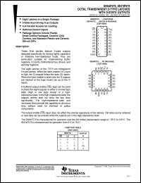 SN74F573DW datasheet:  OCTAL TRANSPARENT D-TYPE LATCHES WITH 3-STATE OUTPUTS SN74F573DW
