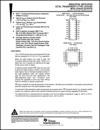 SN74LV373ADBR datasheet:  OCTAL TRANSPARENT D-TYPE LATCHES WITH 3-STATE OUTPUTS SN74LV373ADBR