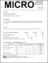 L72CB1G1YDA datasheet: Right angle led lamp L72CB1G1YDA