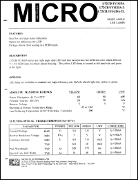 L72CB1Y1GDA datasheet: Right angle color led lamp L72CB1Y1GDA