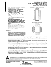 SN74LVC573ADWR datasheet:  OCTAL TRANSPARENT D-TYPE LATCHES WITH 3-STATE OUTPUTS SN74LVC573ADWR