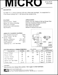 MBB31TA datasheet: 3mm blue led display MBB31TA