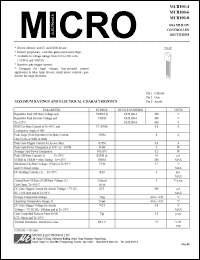 MCR100-4 datasheet: 0.8A silicon controlled rectifier MCR100-4