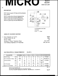 MG51D datasheet: Green led lamp MG51D