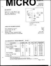 MYB31TA-2 datasheet: 5V ultra high brightness led lamp MYB31TA-2