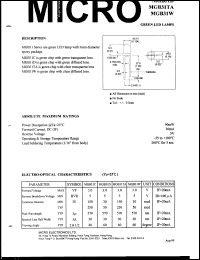 MGB31D datasheet: 5V green led lamp MGB31D