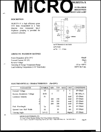 MGB32TA-2 datasheet: 90mW, 5V led lamp MGB32TA-2