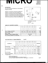 MSB47D datasheet: 45mW, 5V - 4.7mm flangeless led lamp MSB47D