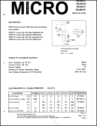 MGB51C datasheet: 90mW, 5V - 5mm ultra high brightness led lamp MGB51C