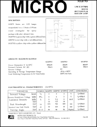 MSB79D datasheet: 45mW, 5V - 1.90mm x 3.97mm rectangular bar led lamp MSB79D