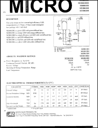 MUB81DH datasheet: 100mW, 5V - 2.37mm x 4.9mm rectangular bar led lamp MUB81DH