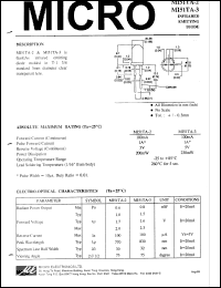 MI51TA-3 datasheet: 5V, 230mW infrared emitting diode MI51TA-3