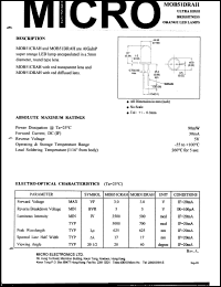 MOB51CRAH datasheet: 5V, 90mW orange LED lamp MOB51CRAH