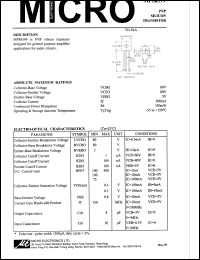 MPS8599 datasheet: 5V, 350mW NPN silicon planar epitaxial transistor MPS8599