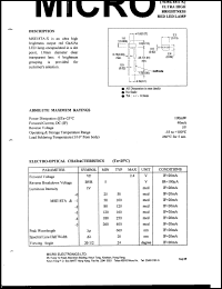 MSE18TA-2 datasheet: 5V, 100mW red LED lamp MSE18TA-2