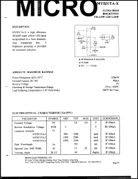 MYB31TA-2 datasheet: 5V, 120mW yellow LED lamp MYB31TA-2