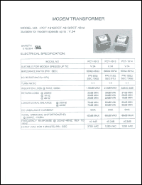 PCT-1611 datasheet: Transformer for modem PCT-1611