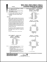 JM38510/01203BEA datasheet:  RETRIGGERABLE MONOSTABLE MULTIVIBRATORS JM38510/01203BEA