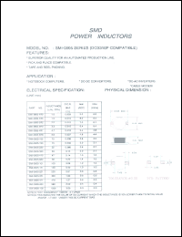 SMI-0806-1R0 datasheet: SMD power inductor SMI-0806-1R0